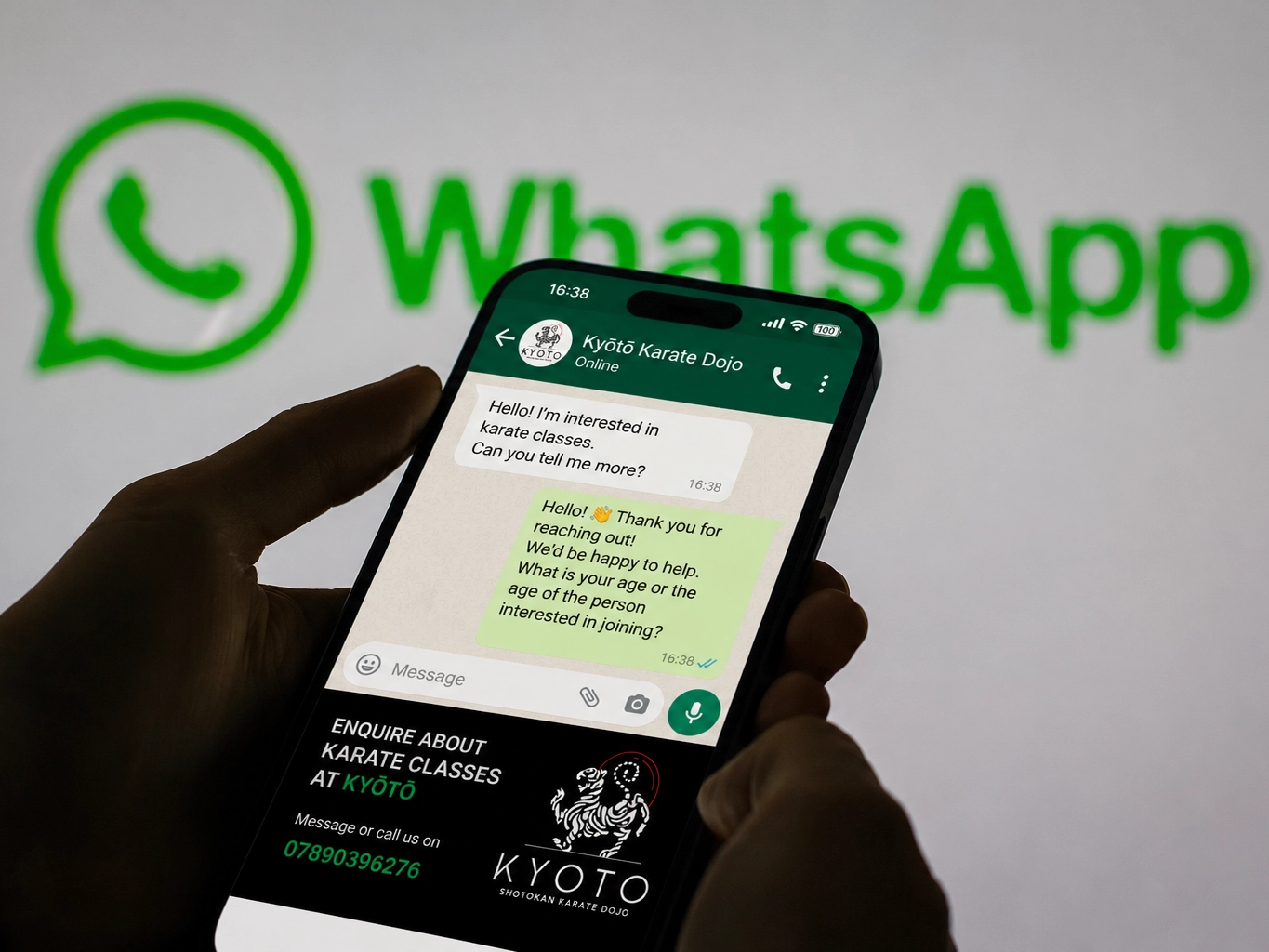 Kyoto - Enquire about Karate classes on WhatsApp