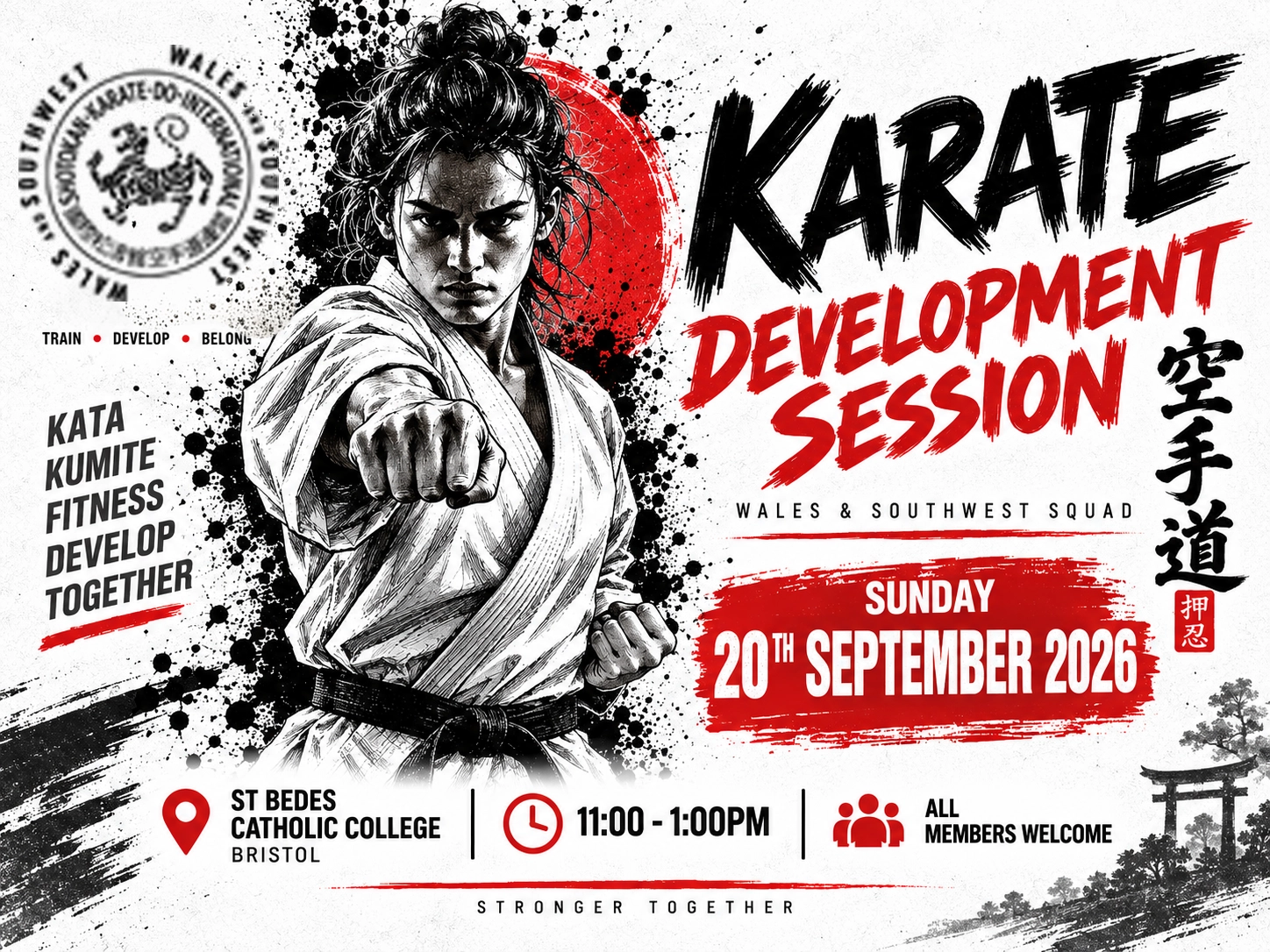 Karate Development Session in Bristol Wales & Southwest Squad Karate Development Session at St Bede’s Catholic College, Bristol – 20 September 2026.