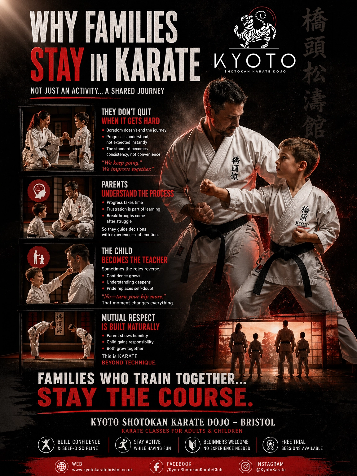 Kyoto Karate in Bristol - Why Families stay in Karate