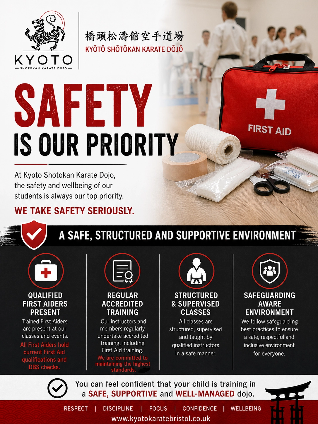 Kyoto - Safety is our Priority - First Aid