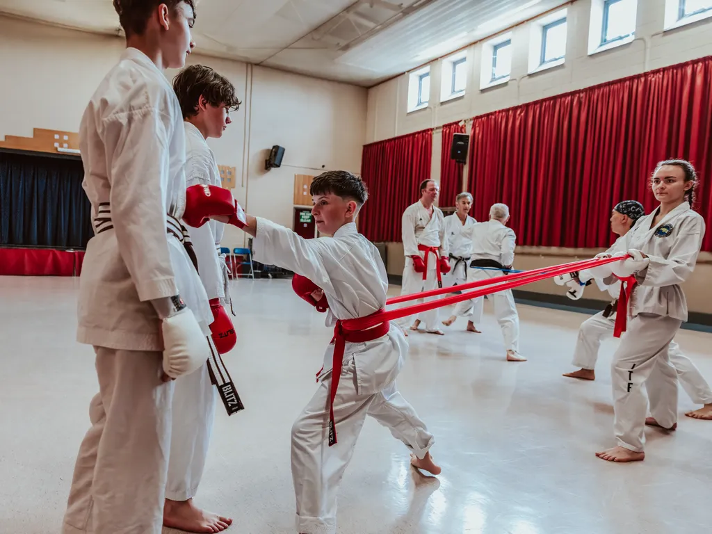 Karate resistance Band Training