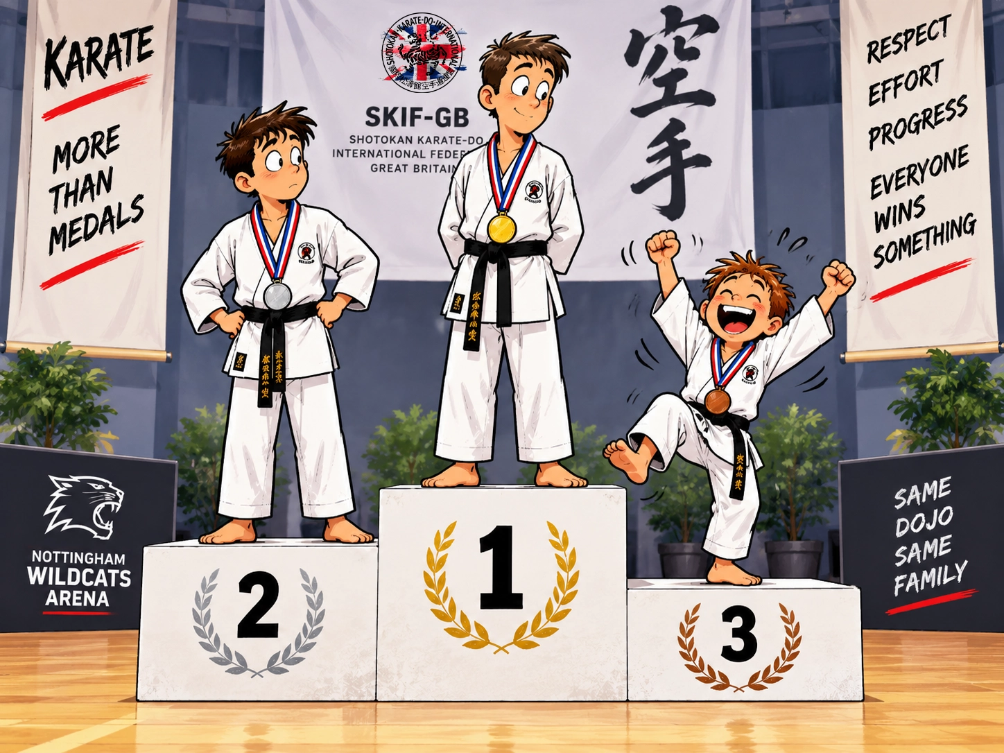 SKIF Karate Competition - Podium Winners SKIF Karate Competition - More than medals