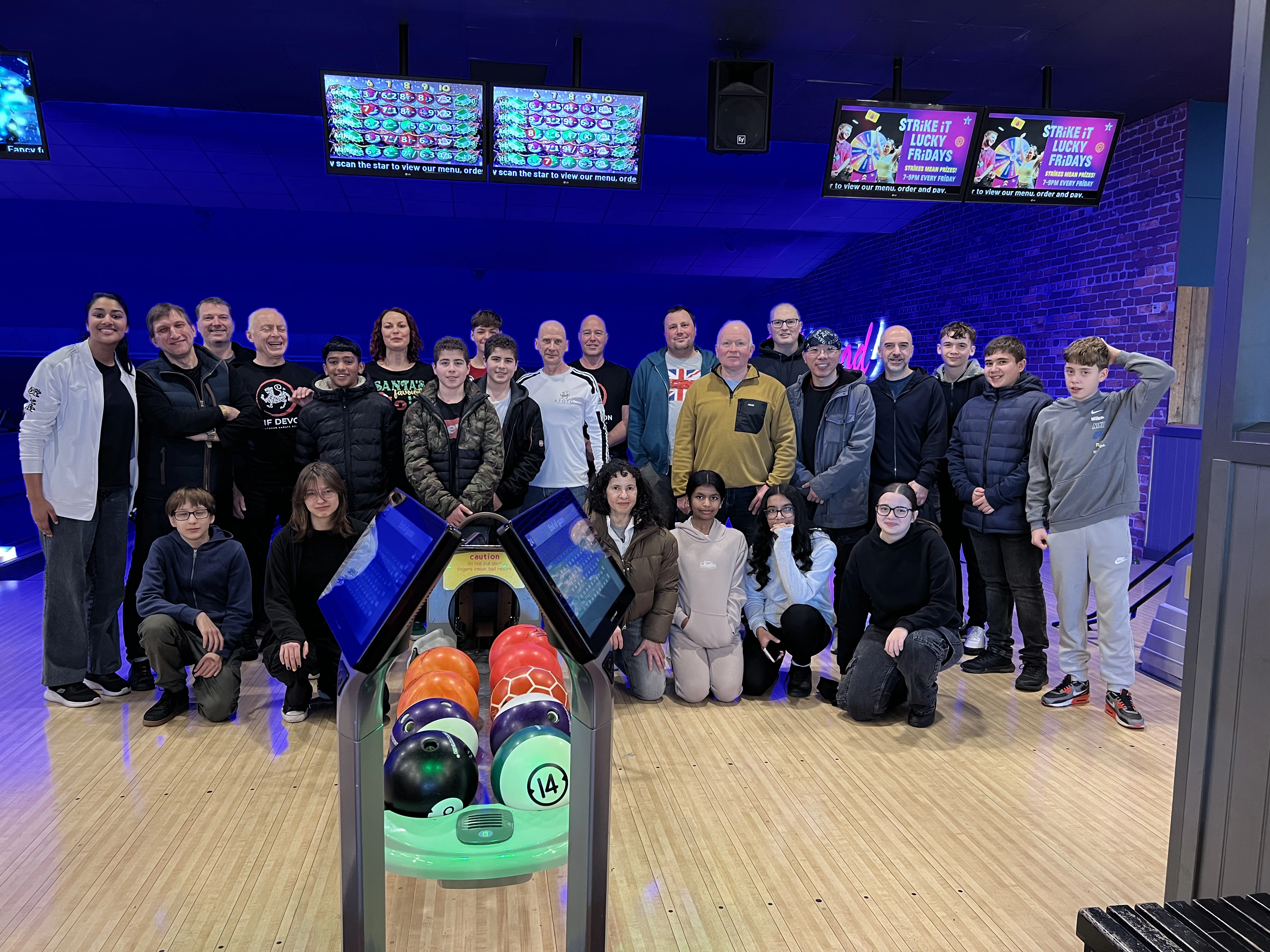 Karate Bowling - end of year social at Hollywood Bowl
