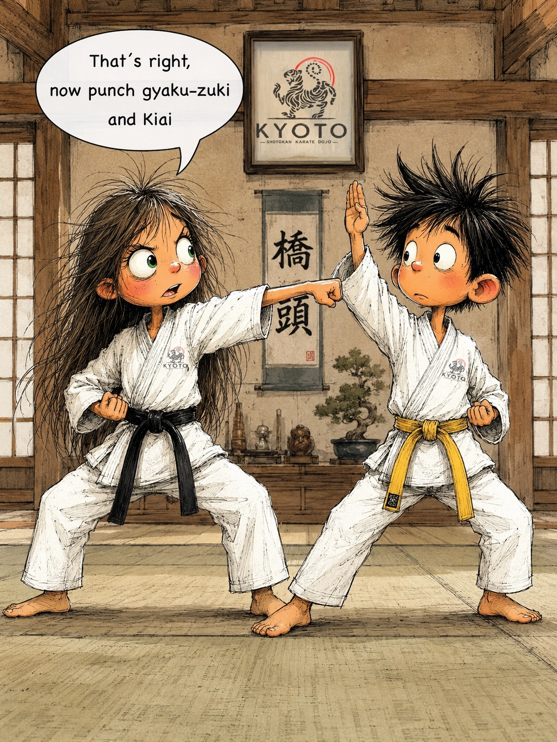 Karate - Helping each other