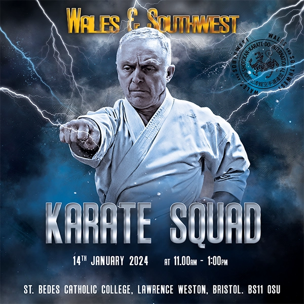 Karate squad training in Bristol