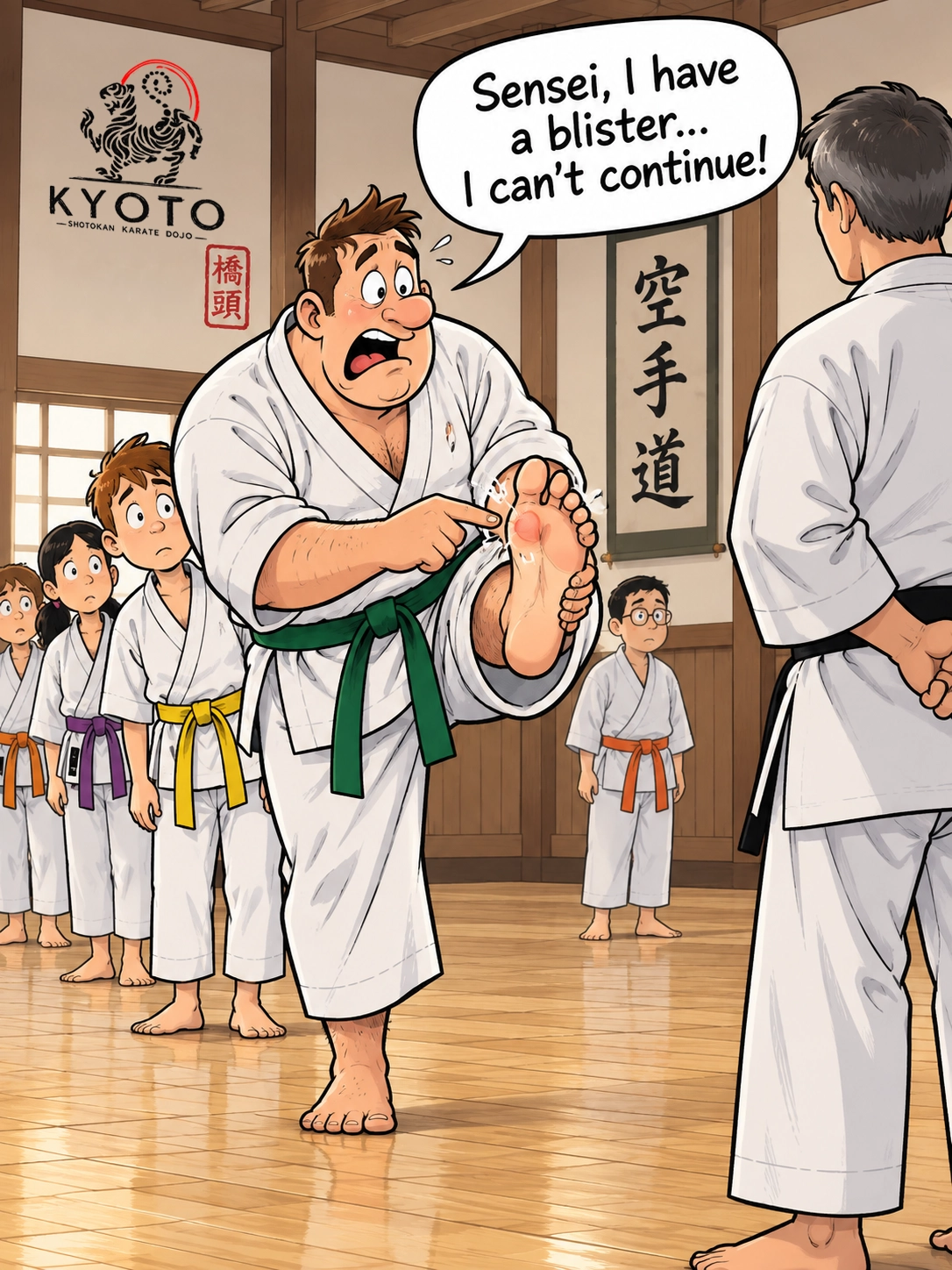 Gaman - Blister on foot Karate Bristol - got a blister on foot